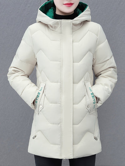 Casual Puffer Wintermantel mit Taschen für Damen | Ideal für den Winter