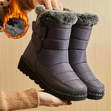 Britta | Wasserdichte Damen Daunenstiefel – Grau