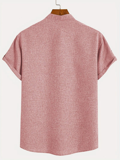 Elliott – Elegantes Kurzarm Hemd Mit Stehkragen