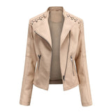 LARA / JACKE AUS GEWASCHENEM LAMMLEDER – Khaki