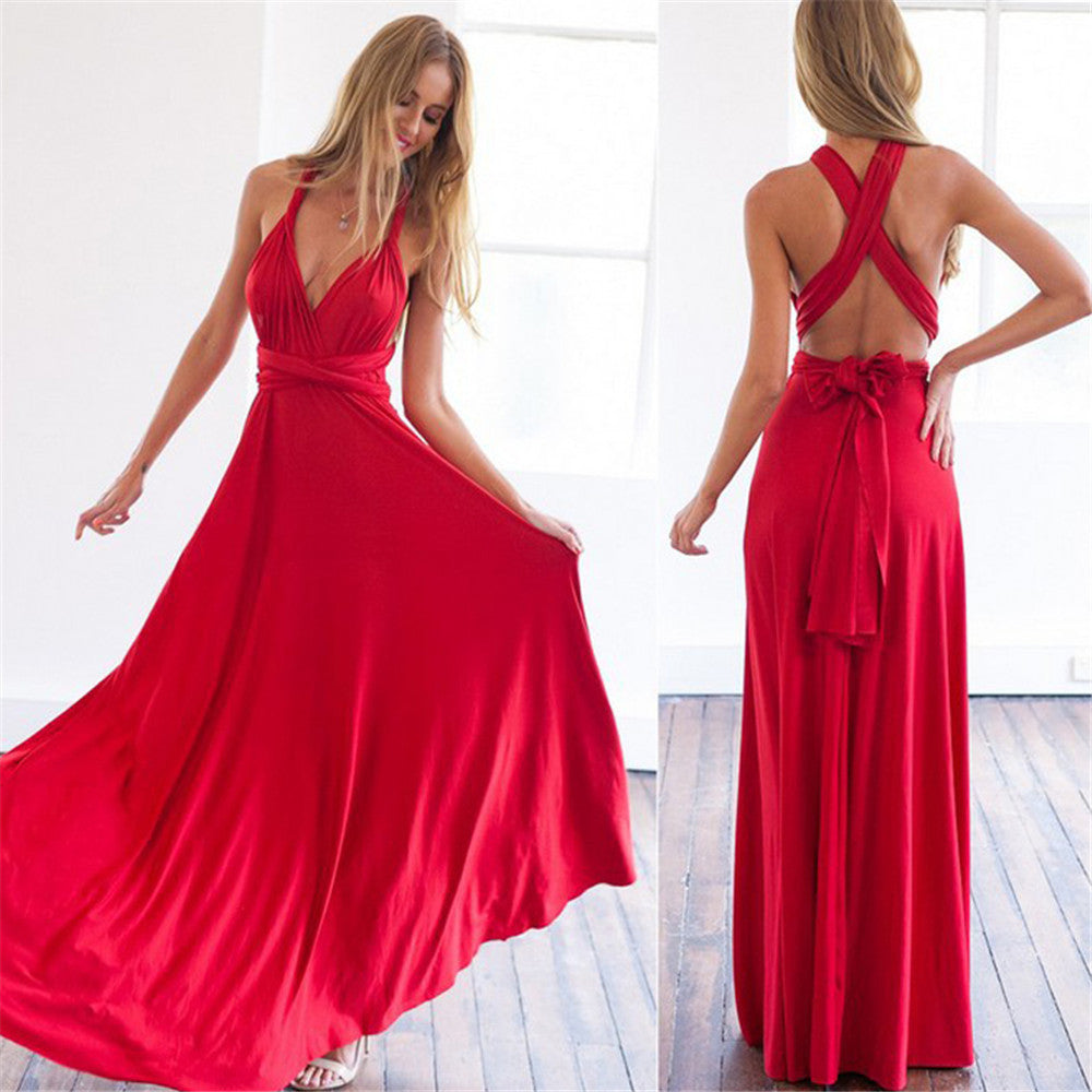 Damen Elegantes Ärmelloses Kleid | Maxi