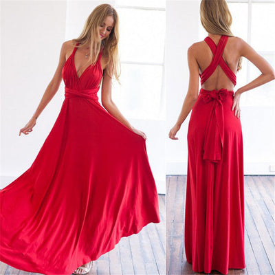 Damen Elegantes Ärmelloses Kleid | Maxi