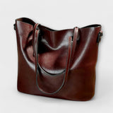 Tavros - Vintage Schultertasche – WEINROT