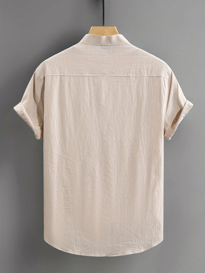 Tejada - Lässiges Baumwollhemd Mit Tasche