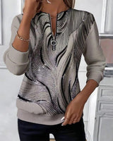 Amelie | Modischer Damen Pullover elegant & casual modern – Grau