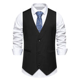 Alexander | Elegante und Klassische Herren Formalweste – Schwarz
