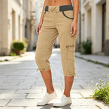 Astrelia - Utility-Cargo-Caprihose – Khaki