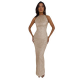 Laura | Stilvolles Abendkleid Damen lang & mit Pailletten – v