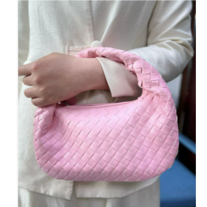 Damen Stylische Geflochtene Knotenhenkel Hand Tasche | Klein