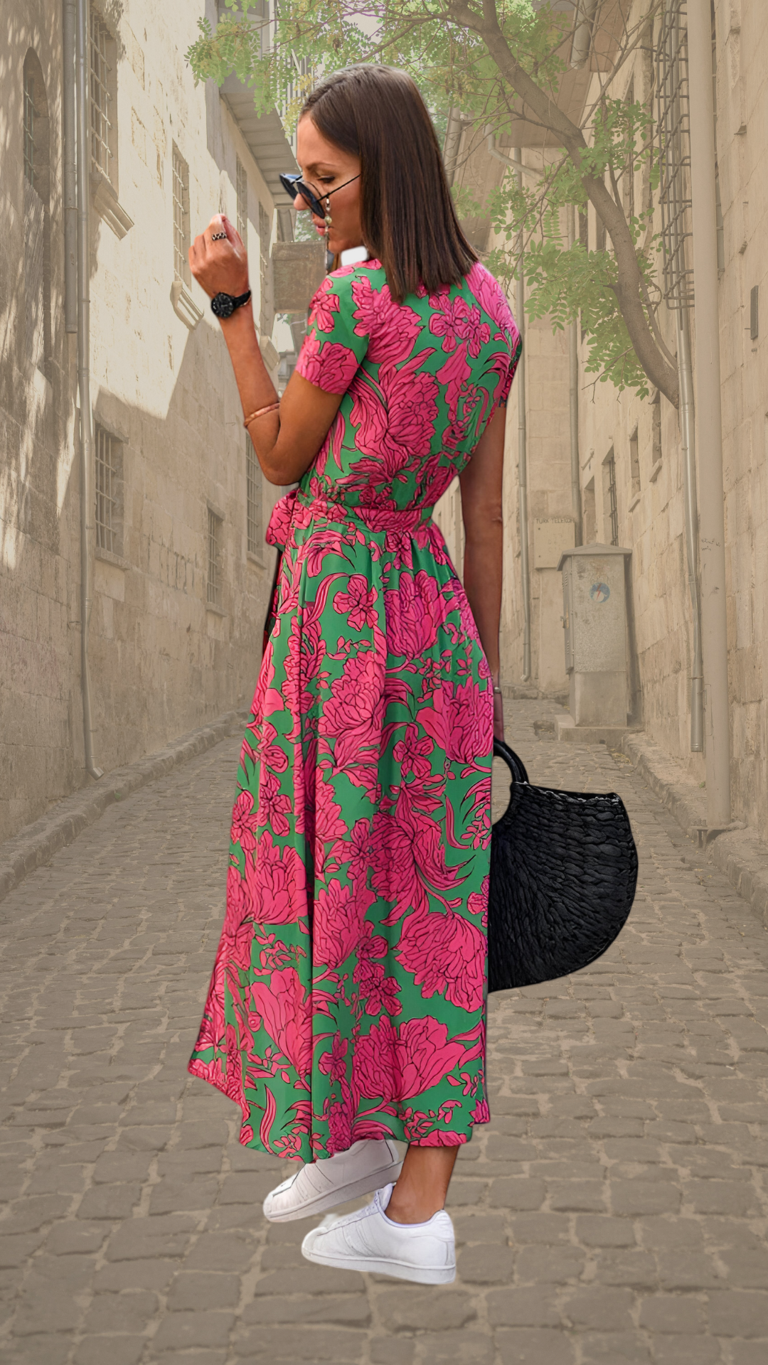 Aubrey | Statement Floral Wrap Maxi Dress