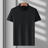 Henrik | Diamond Polo Shirt für moderne Herrenmode – Schwarz