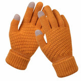 Eive | Gestrickte Handschuhe mit Touchscreen – Gelb