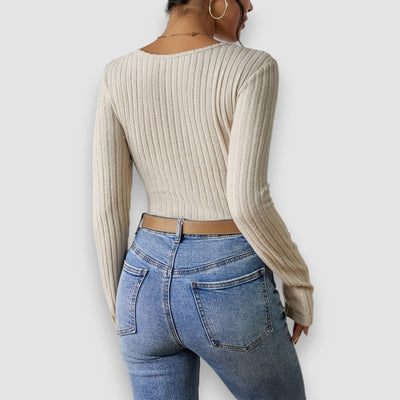 Lior | V-Ausschnitt Langarmpullover