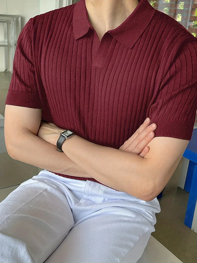 Avgustin – Lässiges Kurzarm Polo Hemd