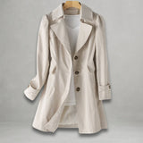 Elisa | Eleganter und trendiger Trenchcoat für Damen – Beige