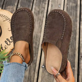 Mariselle | Damen Slip-On Loafers – Kaffee