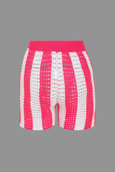 Noemi | Stylisches Häkel-Zweiteiler-Set mit Streifenmuster