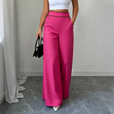 Oriessa - Hochtaillierte Matrosenhose – Rosa