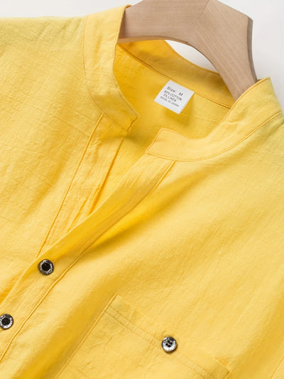 Markos – Lässig Kurzarm Hemd Mit Knopf