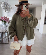 Clara | Moderner Damen-Strickcardigan mit Stil – Grün