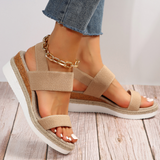 Lina | Modische Sandalen Damen Sommer – Braun