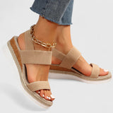 Lara | Modische Küsten Sandalen Damen Elegant – Braun