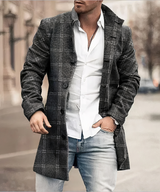 Theron - Zeitloser Trenchcoat – Dunkelgrau