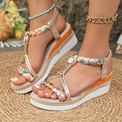 Tasia - Bequeme Sandalen Mit Keilabsatz