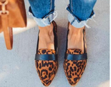 Damen Loafer Aus Samt – Leopard