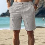 Daniel | Herren Klassische Passform Freizeit Strandshorts – Grau