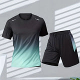 Activewear Set Trainingsanzug Herren | Schnelltrocknend & Bewegungsfreiheit – Hellblau