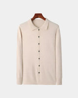ADAM™ | POLO-STRICKJACKE – Beige
