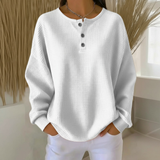 Petra | Strukturierter Waffelstrickpullover Für Damen – Weiß