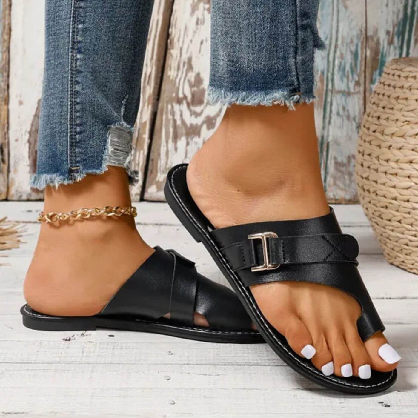 Amalia – Luxuriöse Orthopädische Lederslipper