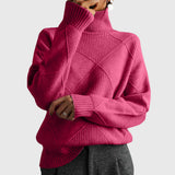 Hannah | Moderner Und Eleganter Rollkragenpullover Für Damen – Rose
