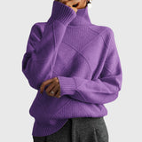 Hannah | Moderner Und Eleganter Rollkragenpullover Für Damen – Violett