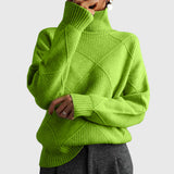 Hannah | Moderner Und Eleganter Rollkragenpullover Für Damen – Grün