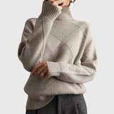 Hannah | Moderner Und Eleganter Rollkragenpullover Für Damen – Grau