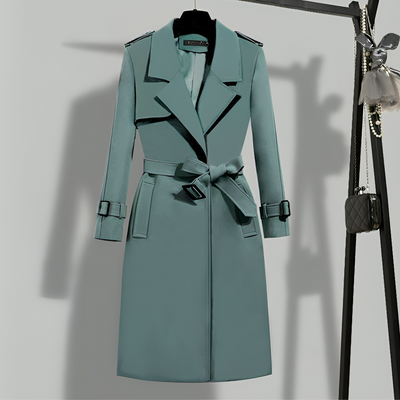 Eleganter Lockerer Trenchcoat mit Gürtel für Damen | Ideal für den Winter