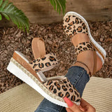 Felicia | Lässige Sandalen für warme Tage – Leopard