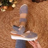 Felicia | Lässige Sandalen für warme Tage – Grau