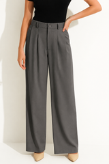 Anzughose Damen | Bundfalten & Elegante Silhouette – Grau