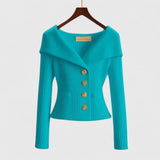Lena | Eleganter Und Bequemer Strickjacke Für Damen – Blau