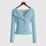 Lena | Eleganter Und Bequemer Strickjacke Für Damen – Himmelblau