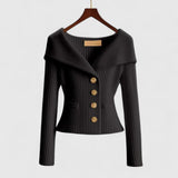 Lena | Eleganter Und Bequemer Strickjacke Für Damen – Schwarz