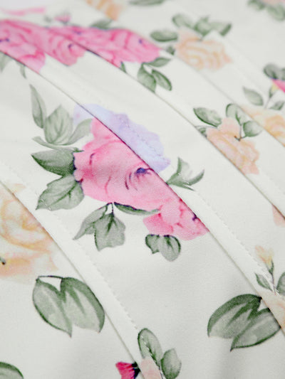 Nora - Blumenkorsett mit Herzausschnitt