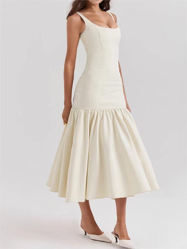 Evelyn | Elegantes Rüschen-Maxikleid für stilvolle Anlässe