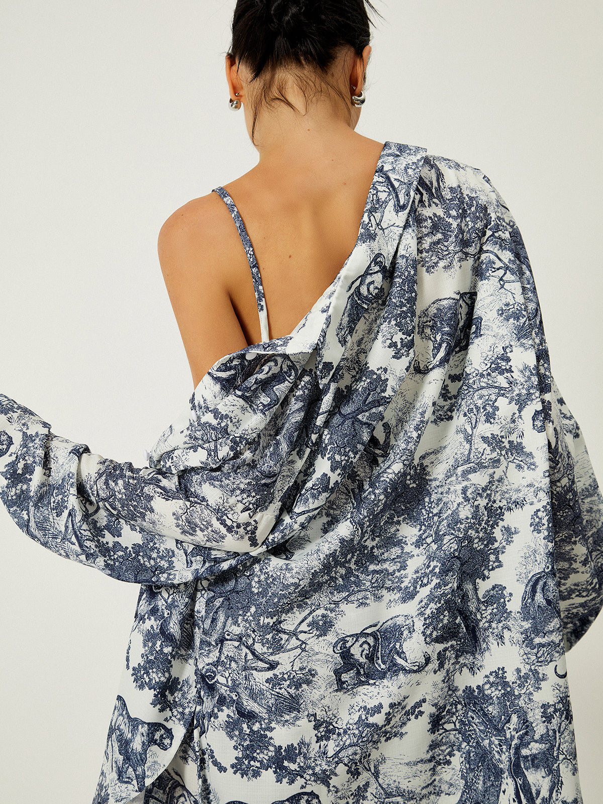 Gilda - Dreiteiliges Shorts-Set mit Blumendruck