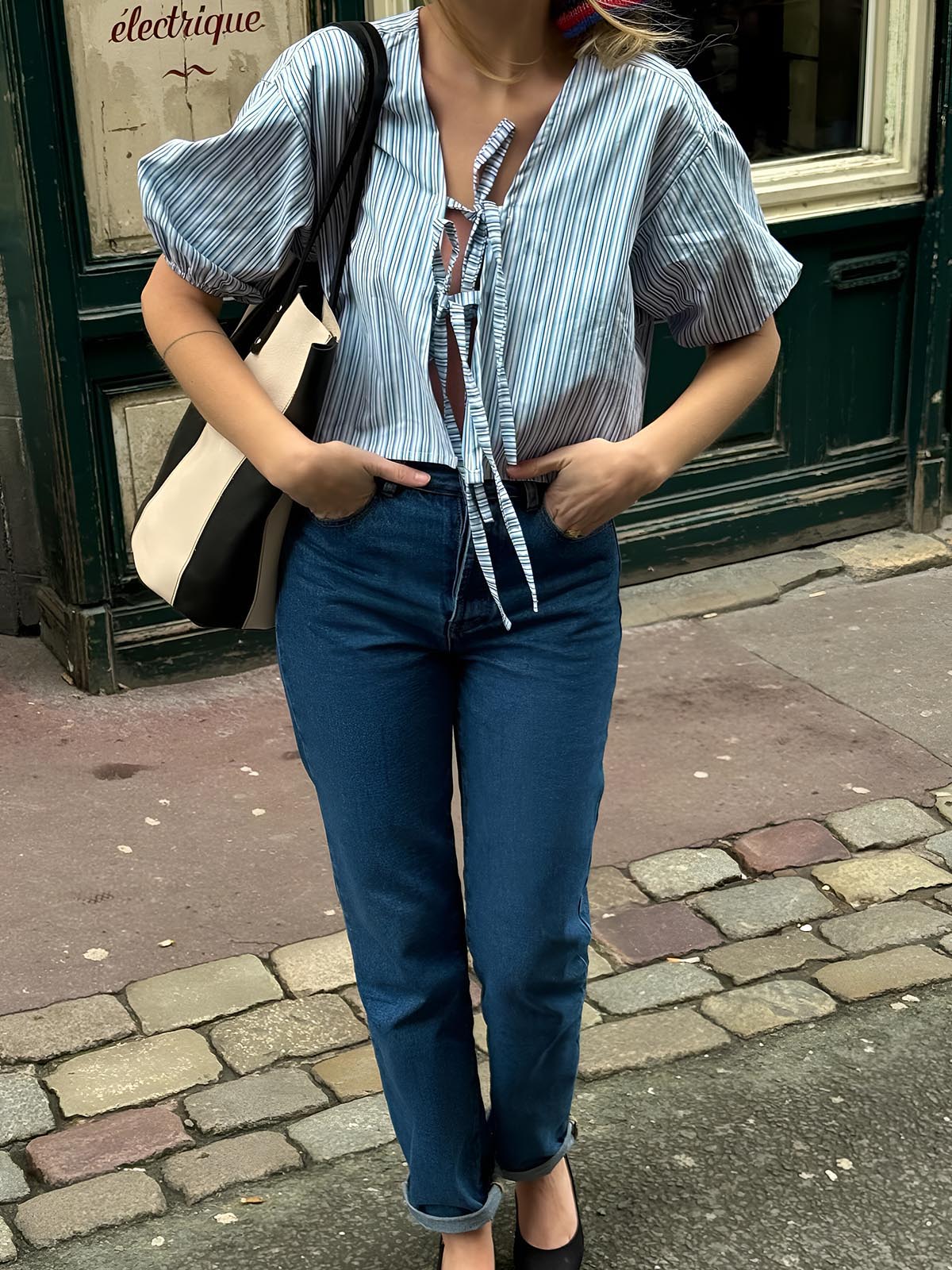 Andresa® | Elegante Bluse mit Bindekragen