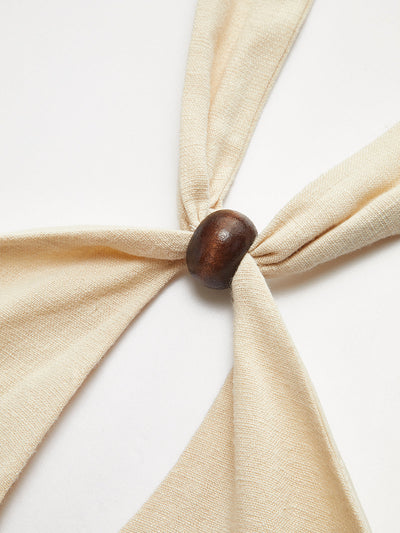 Andreea® | Elegante Neckholder-Bluse aus Baumwolle und Leinen